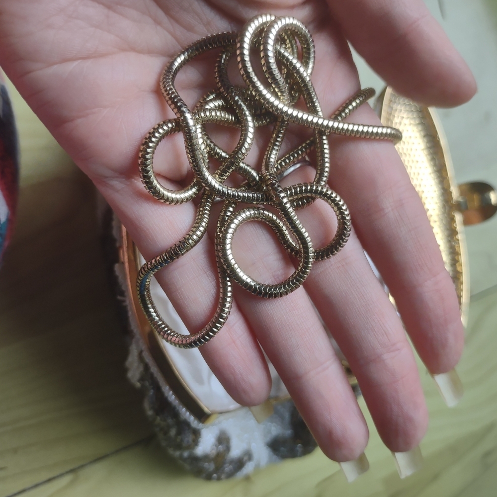 La Regale Silver and Gold Clutch - Picture 3 of 7